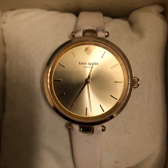 White & Gold Kate Spade Watch - Picture 2 of 4